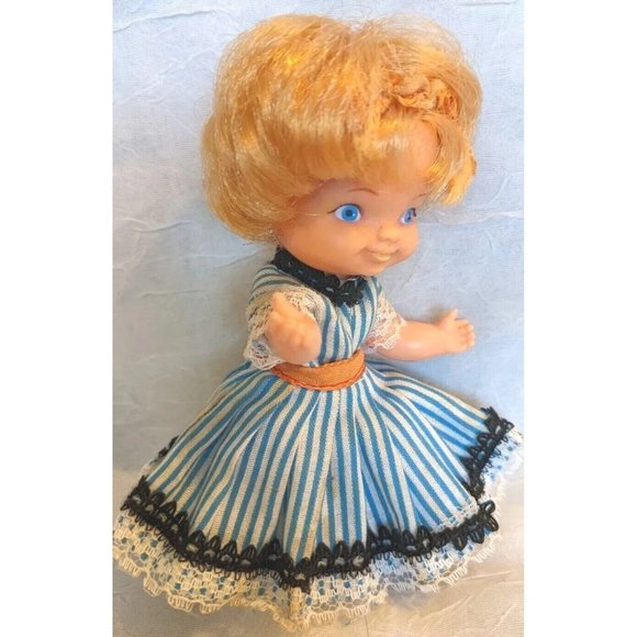 Miss Muffet Doll 1968 Kutter Blonde Nursery Rhyme Lil Arnold Hong Kong Vtg Boxed - Picture 6 of 13